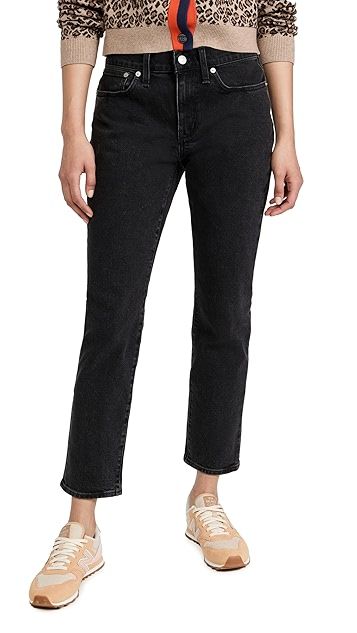 Tomboy Straight Washed Black Jeans | Shopbop