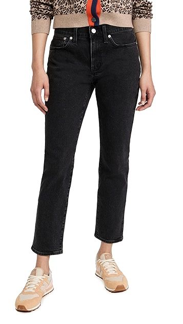 Tomboy Straight Washed Black Jeans | Shopbop