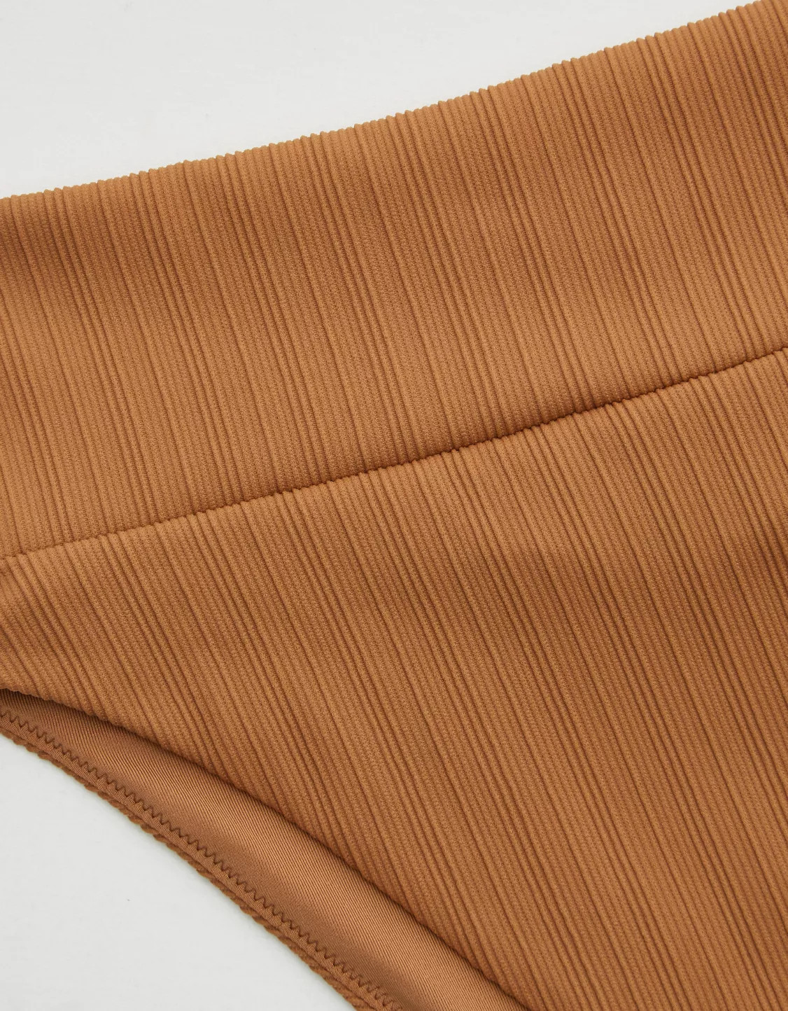 Aerie Striped Ribbed High Cut Cheeky Bikini Bottom | American Eagle Outfitters (US & CA)