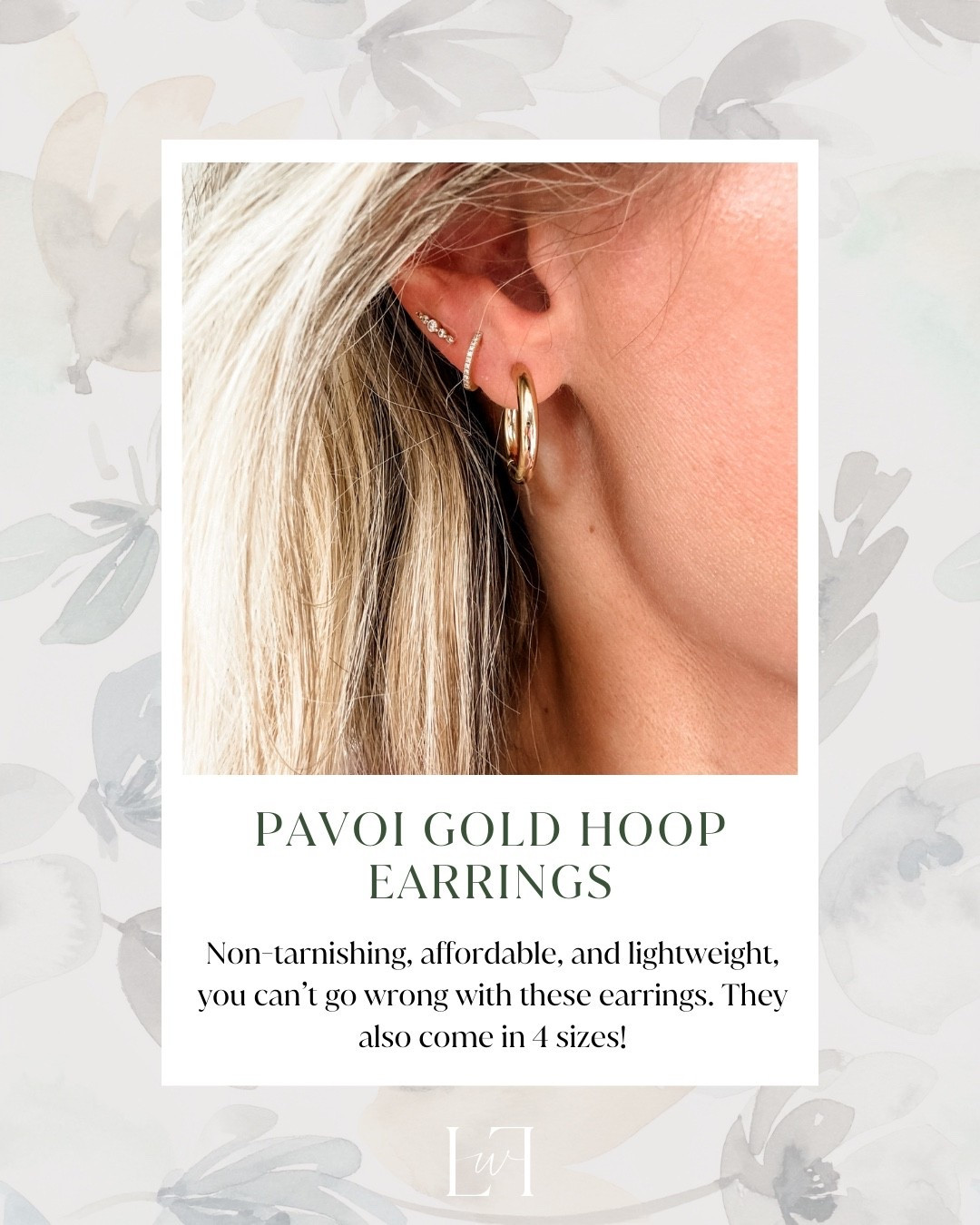Lightweight, non-tarnishing, and effortlessly classic. These hoops are an easy everyday staple—and we love that they come in multiple sizes.

Life With Loverly, jewelry staples,
Loverly Grey, everyday gold earrings, chic accessories edit


#LTKFindsUnder50 #LTKgrwm #LTKdayinmylife