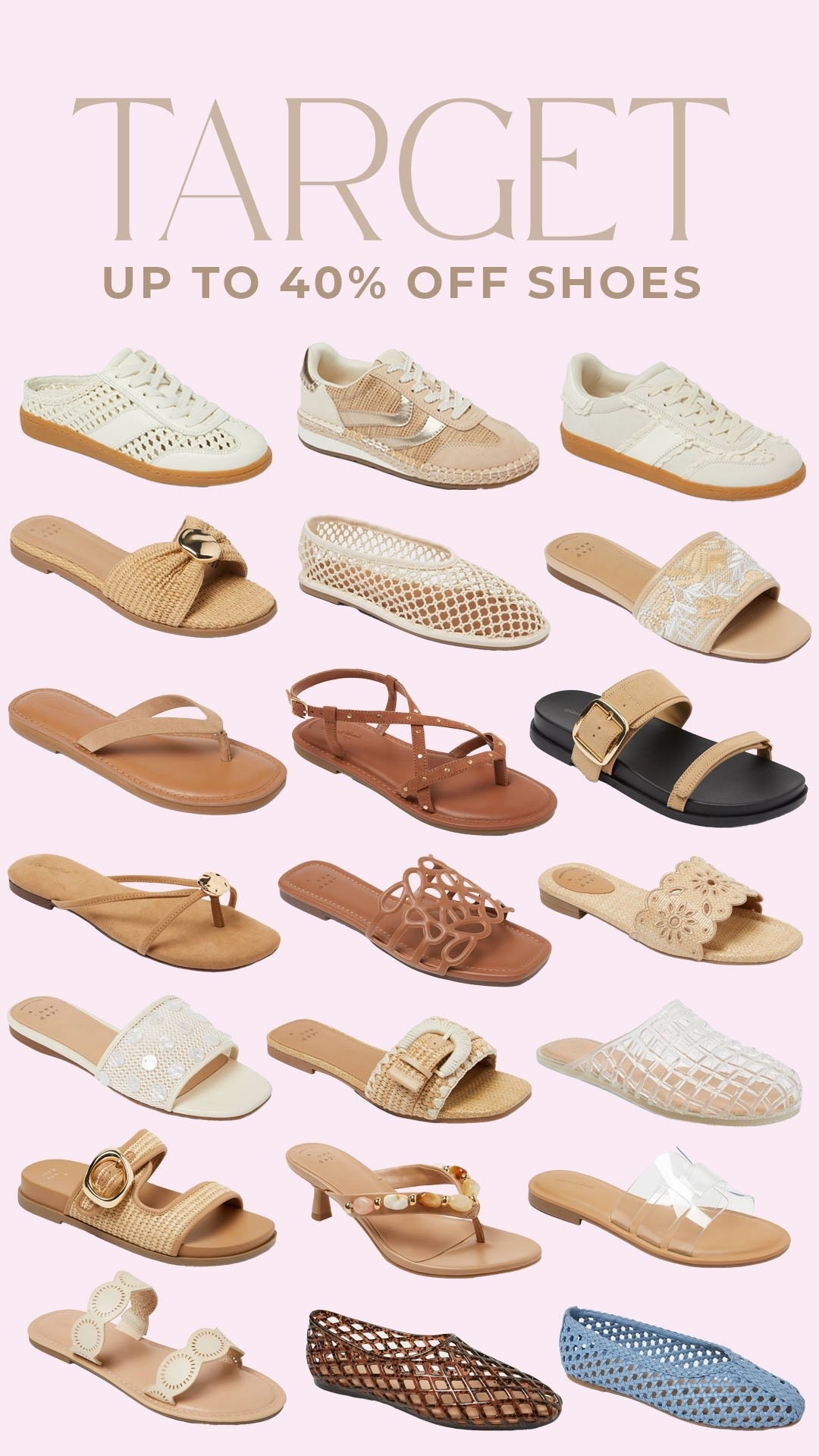 Up to 40% off Target shoes!

#targetdeals

Target sandals. Target spring shoes. Designer inspired sandals. Target spring sneakers  

#LTKSeasonal #LTKSaleAlert #LTKootd