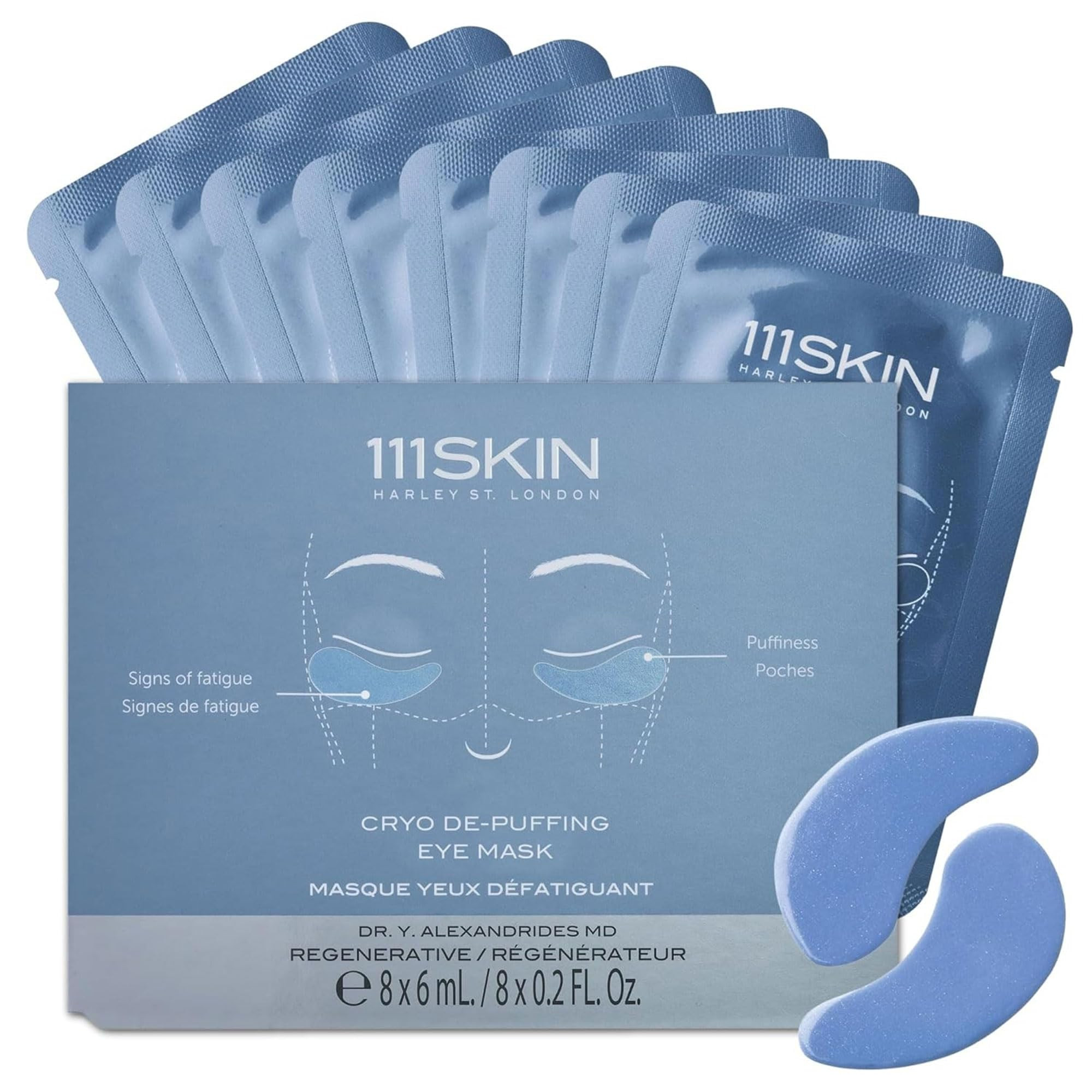 111SKIN Cryo De-Puffing Eye Mask, Hydrating Under Eye Patches for Puffy Eyes & Dark Circles with ... | Amazon (US)