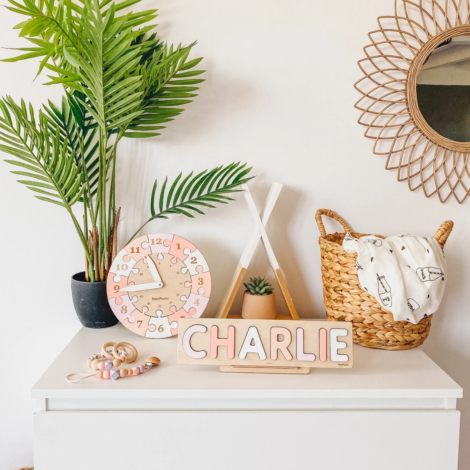 Custom Name Puzzle by BusyPuzzle | Baby Christmas Gift Ideas | Etsy (US)