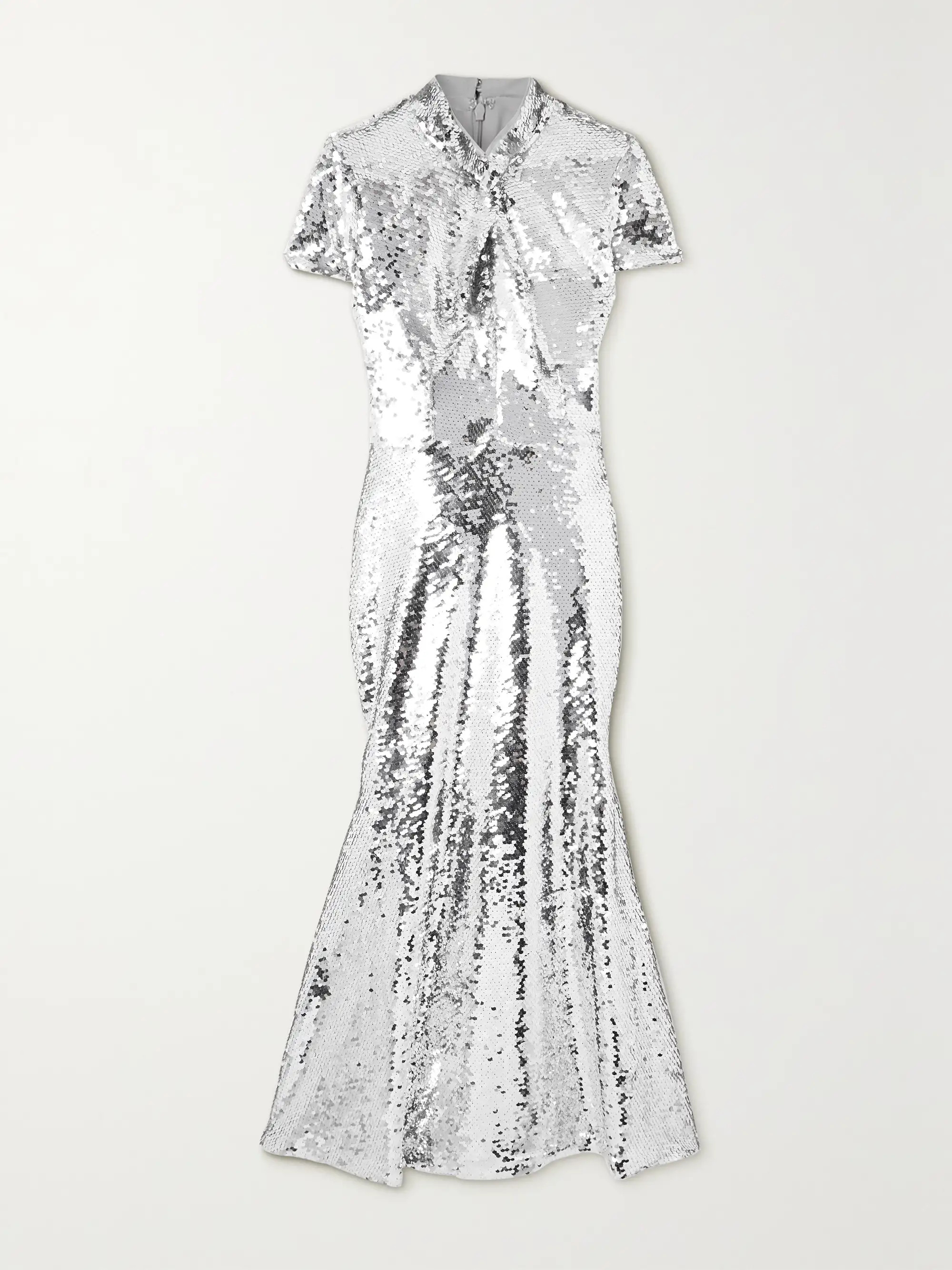 Sequined tulle midi dress | NET-A-PORTER (US)
