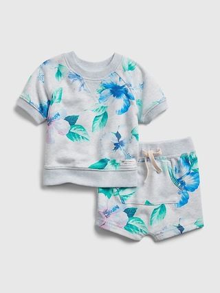 Baby Floral Sweatshirt Outfit Set | Gap (US)