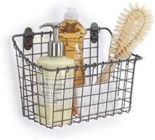 Spectrum Diversified Vintage Large Cabinet & Wall-Mounted Basket for Storage & Organization Rusti... | Amazon (US)