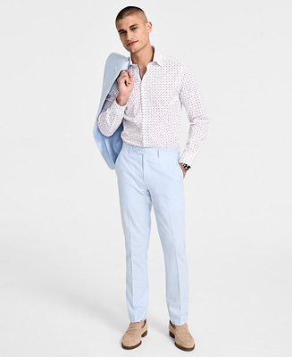 Men's Slim-Fit Linen Suit Pants, Exclusively at Macy's | Macy's