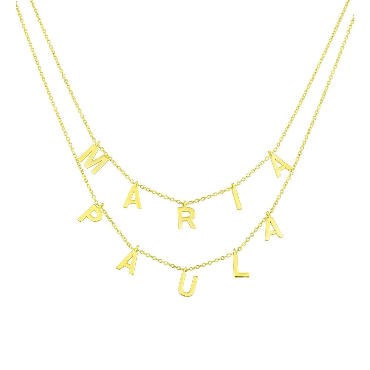 It's All in a Name™ Personalized Double Layer Necklace | The Sis Kiss