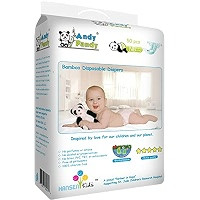 Andy Pandy Bamboo Disposable Diapers, Newborn, 7-10 lbs, White, 132 Count | Amazon (US)