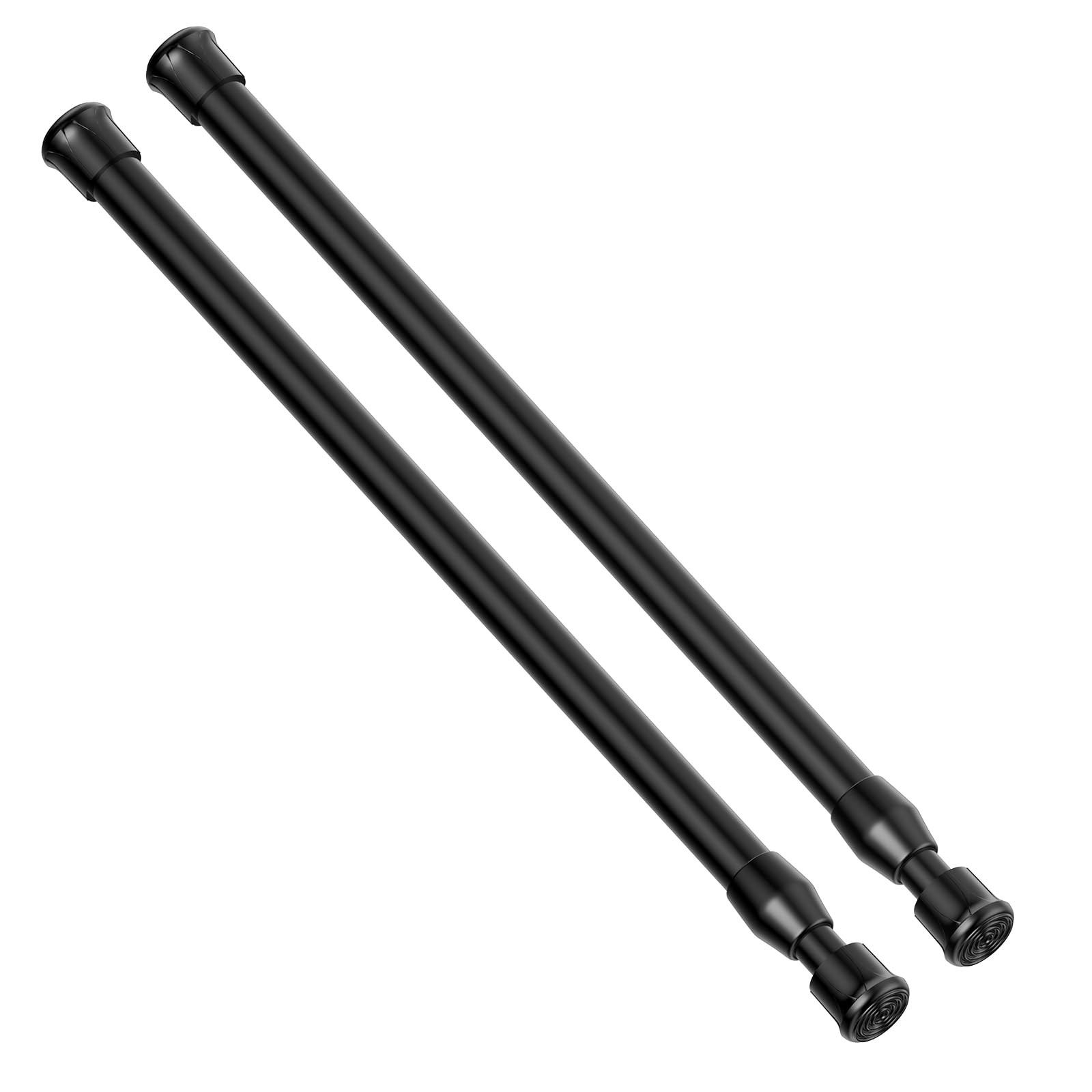 AIZESI 2pcs Small Tension Rod 12 to 20 Inches, Short Spring Rod Black Tension Rods No Drill Tensi... | Amazon (US)