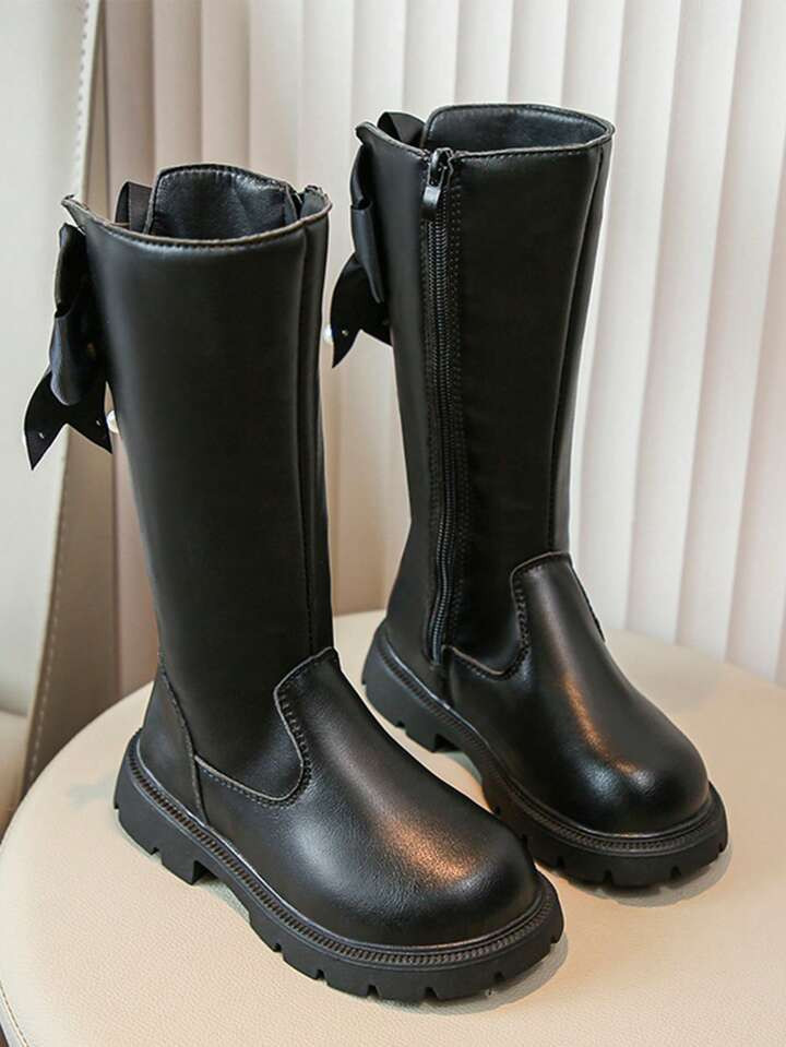 Children's Bowknot Decorated Long Boots, Boots, Knight Boots | SHEIN