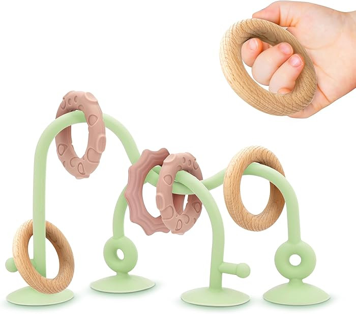 Suction Cup Sensory Bath Toys - 24hr Strong Hold Play Activity for Babies, Silicone Sensory Bath ... | Amazon (US)