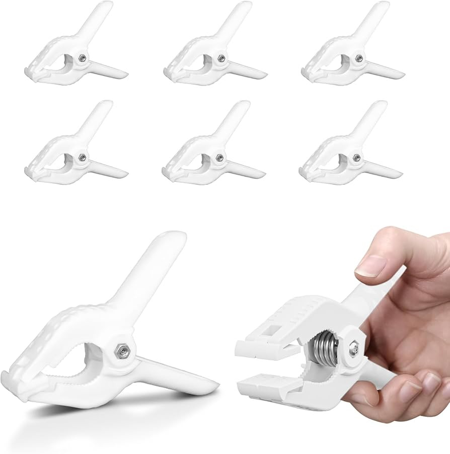 EMART 6 Pack Heavy Duty Spring Clamps, 4.5 inch Plastic Photo Booth Backdrop Clips Clamps for Bac... | Amazon (US)