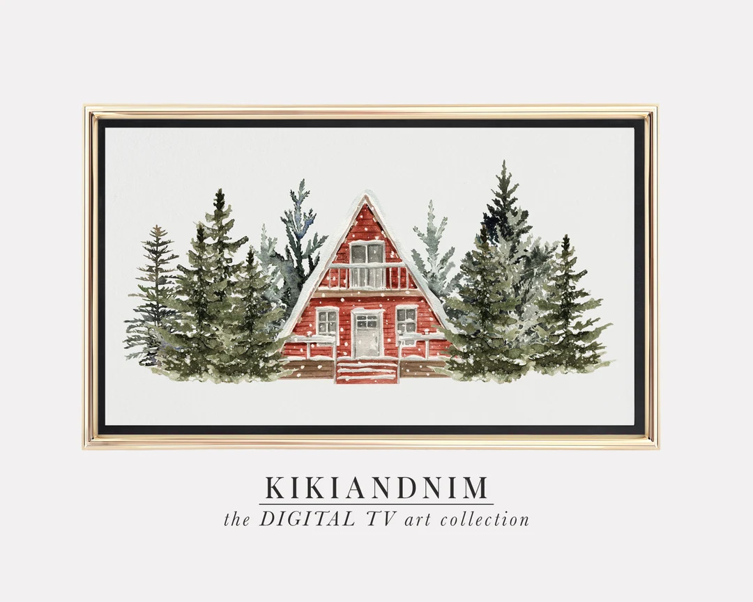 Christmas Frame Tv Art  Samsung Frame Tv Art  Farmhouse - Etsy Canada | Etsy (CAD)