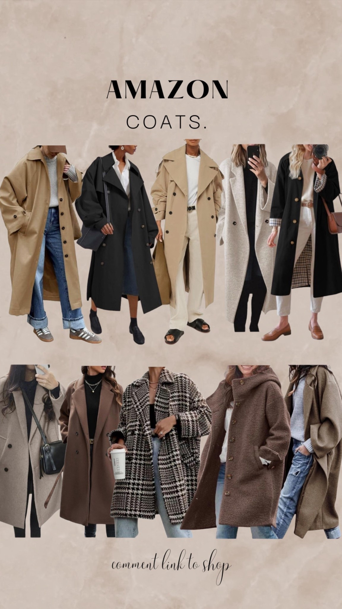 i've done the work for you and put together all the trending styles for fall / winter 2025/26

not to call personal favorites but the plaid lining in the trench coat is too beautiful 🍂🤤 

oversized, cozy, warm.. here you go.  enjoy shopping !

#outerwear #longcoat #oversizedcoat #coats #amazoncoats