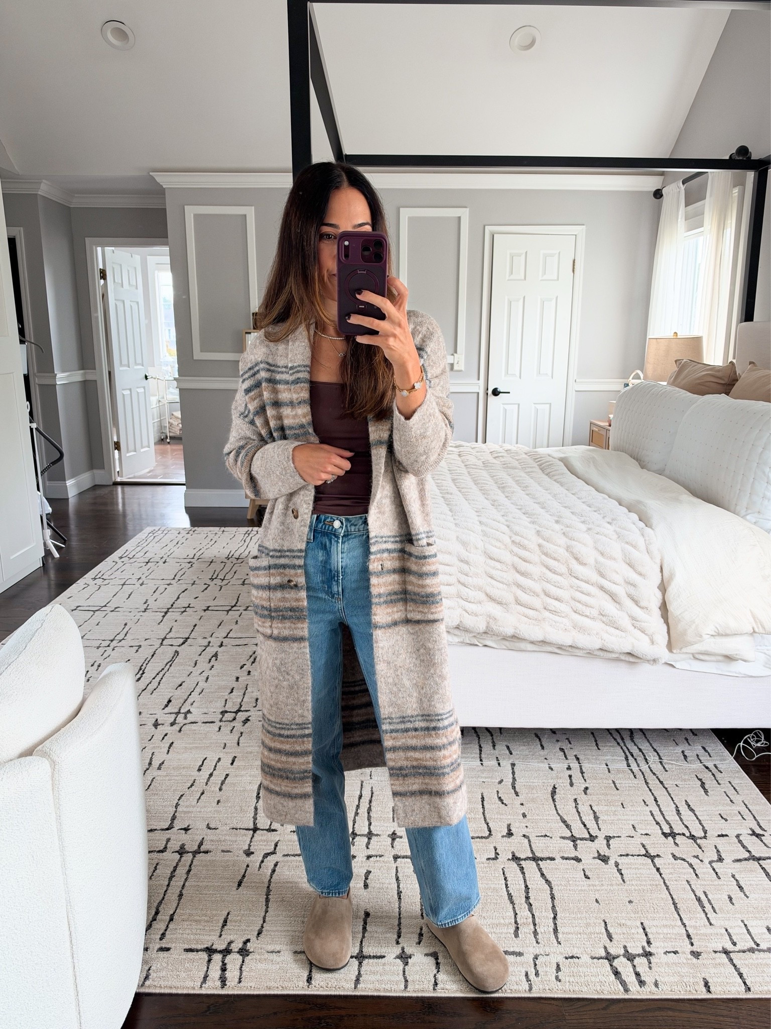 An oversized long cardigan is like wearing a robe or blanket in public. It’s one of my favorite things 🙃

#LTKOver40 #LTKSeasonal #LTKootd