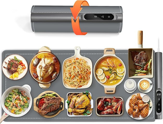 Graphene Warming Mat for Food, Extra Large (XXL 36”x 16") Electric Warming Trays for Buffets Pa... | Amazon (US)