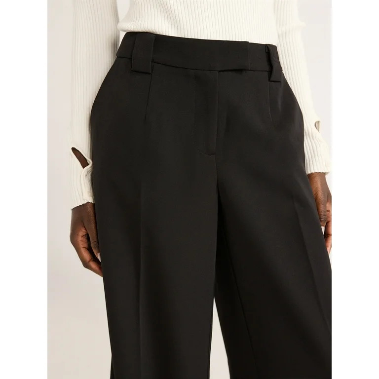 Scoop Women’s and Women's Plus Ultimate Crepe Wide Leg Trousers, 32", 32.5", and 34" Inseams, S... | Walmart (US)