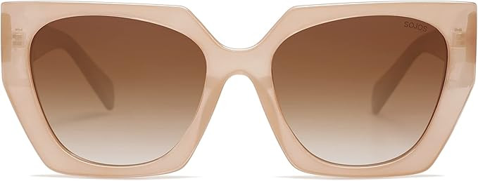 SOJOS Retro Polarized Oversized Sunglasses Womens Big Square Vintage Designer Sunnies SJ2205 | Amazon (US)