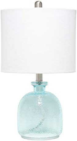 Elegant Designs LT3335-CBL Textured Glass Table Lamp, Clear Blue (Pack of 1)       
        
    ... | Amazon (US)