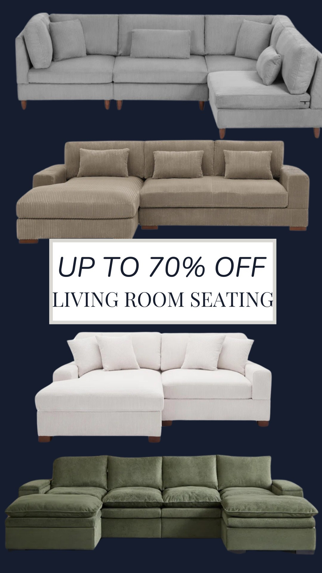 Wayfair still has up to 70% off!! I’m loving so many sectionals that are on sale right now!!

Wayfair sale
Living room furniture on sale
Living room furniture
Living room seating on sale
Living room seating
White sectional
Taupe sectional
Beige sectional
Brown sectional
Grey sectional

#LTKHome #LTKSaleAlert