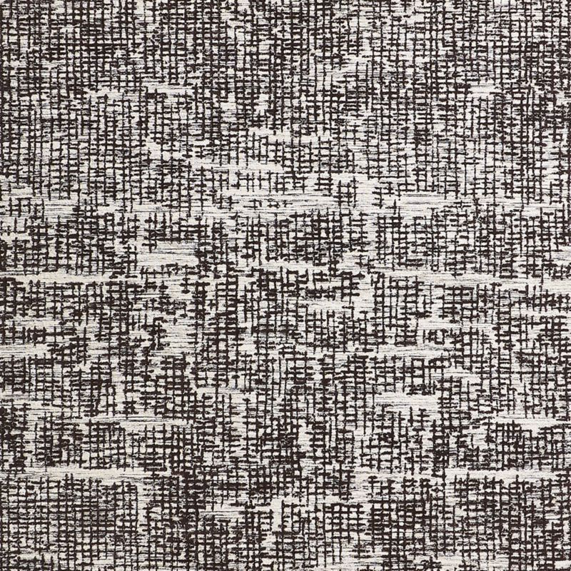 Montauban Wool Blend Grid Black and Espresso Brown Area Rug 8'x10' + Reviews | Crate & Barrel | Crate & Barrel