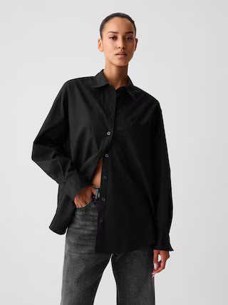 Organic Cotton Poplin Big Shirt | Gap (US)