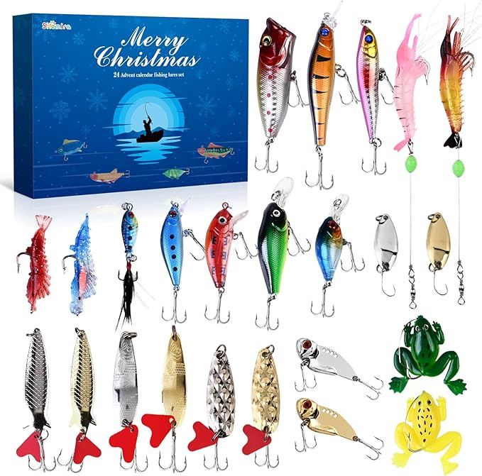 Shemira Fishing Advent Calendar 2024, Fishing Lure Advent Calendar 2024, Advent Calendar 2024 Adu... | Amazon (US)
