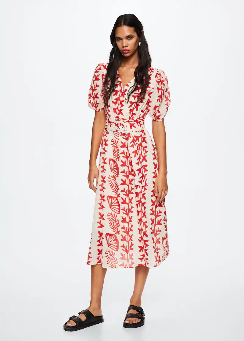 Printed cotton dress | MANGO (US)