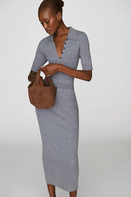 Wool Blend Midi Dress | Anthropologie (US)