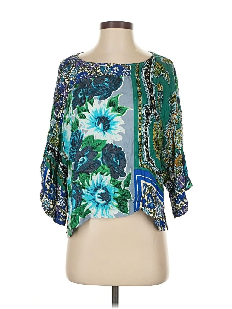 Tiny 100% Rayon Green 3/4 Sleeve Blouse Size S - 76% off | ThredUp (US)