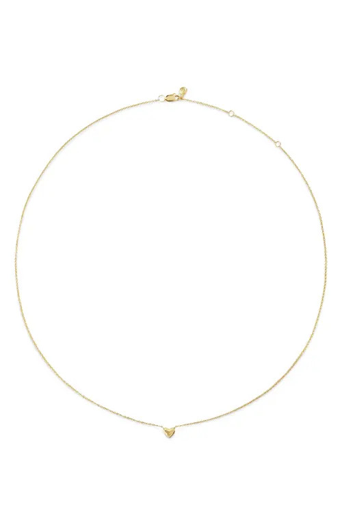 Monica Vinader Mini Heart Chain Necklace in 14K Gold at Nordstrom | Nordstrom