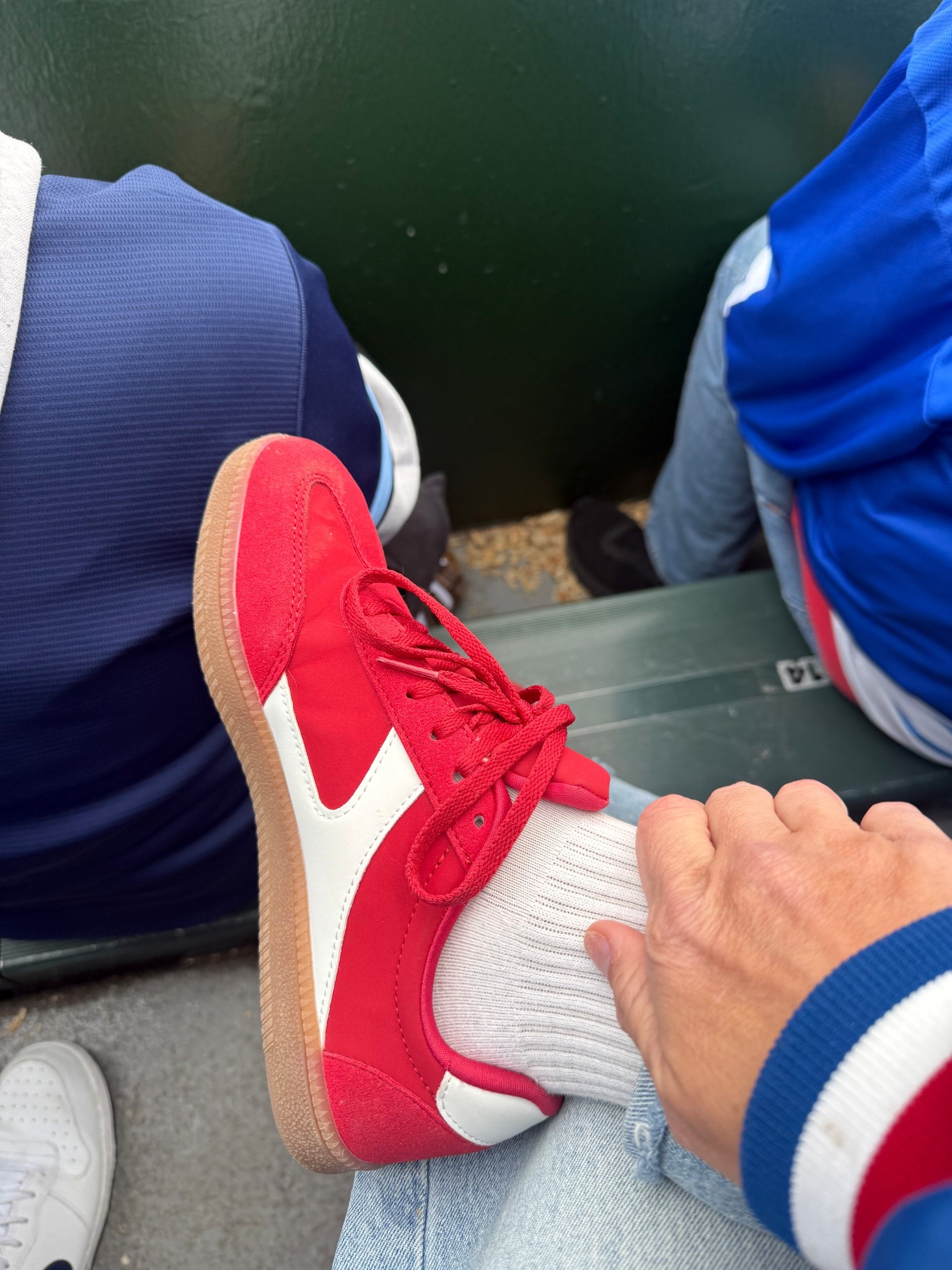 How many pairs is too many? Asking for a friend 😉 My No Boundaries Walmart sneakers are so cute, affordable and comfortable. I’ve got a pair in school colors and my kids’ sports team colors. I wore my red ones to the Cubs game today. 

#LTKdayinmylife #LTKmorningroutine #LTKmomlife