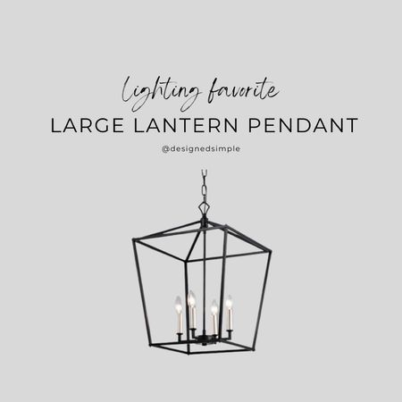 Love the look of this large lantern pendant - perfect light fixture for a round dining table, double light fixtures for kitchen island, or lighting for a vaulted ceiling! 

#LTKsalealert #LTKhome #LTKstyletip