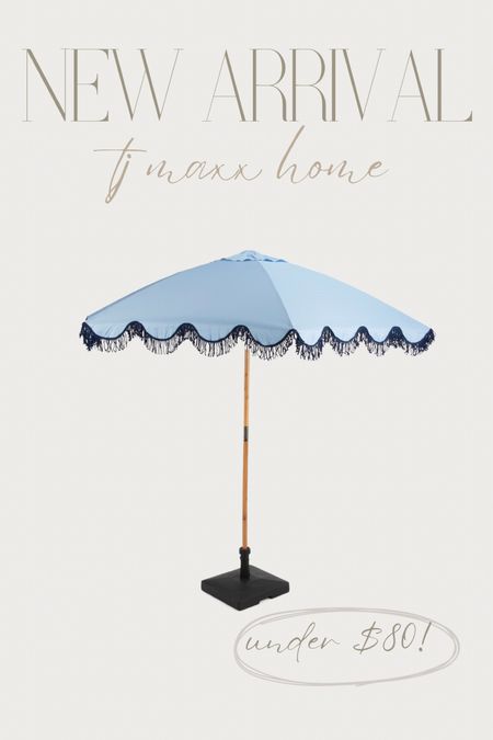 The prettiest outdoor scalloped umbrella! Under $80! Serena & Lily look for less! 

#LTKSeasonal #LTKfindsunder100 #LTKhome
