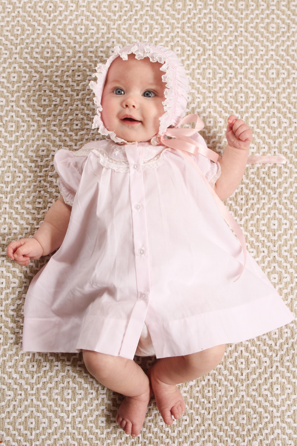 Not the exact dress, but linked something similar!! Also, my favorite bonnets ever (and rug) because I hate when people don’t share things like that! 

#LTKSeasonal #LTKbaby