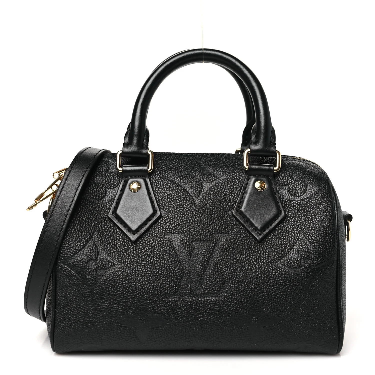 Louis Vuitton Empreinte Monogram Giant Speedy Bandouliere 20 Black 1733457 | FASHIONPHILE (US)