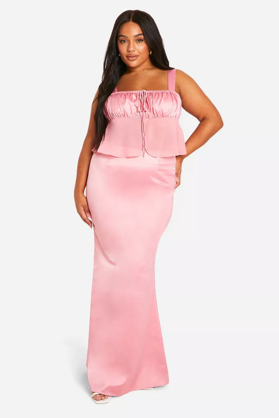 Plus Satin Maxi Skirt | Nasty Gal US