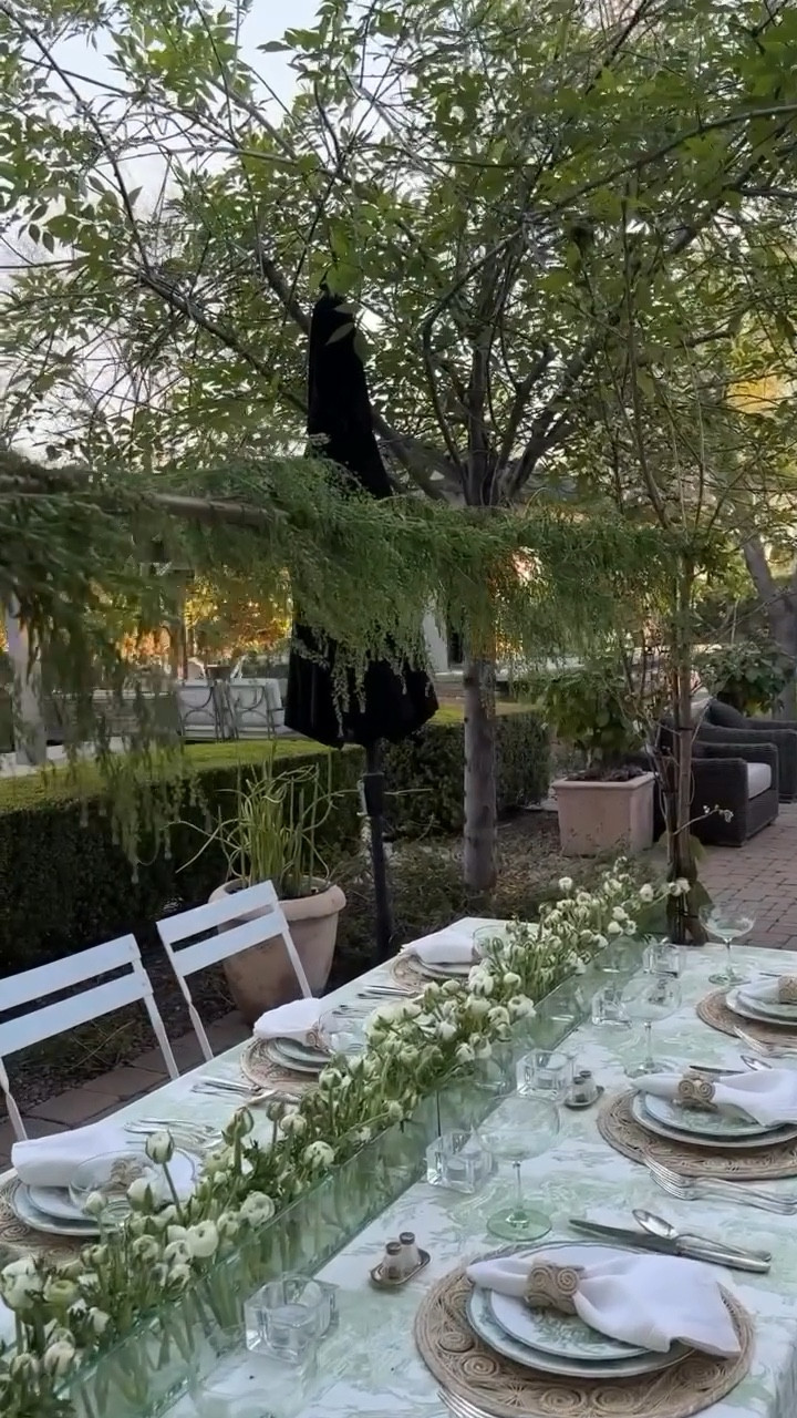 Bringing my favorite styling trick to the table—literally!  This table rod is a game-changer for effortless decor, and I can’t wait to create more beautiful setups like this spring-inspired alfresco dinner in my new home. 

#tabledecormagic #mytable #tablesettingideas
#weddingtablescape #alfrescodining

#LTKHome #LTKSeasonal #LTKStyleTip