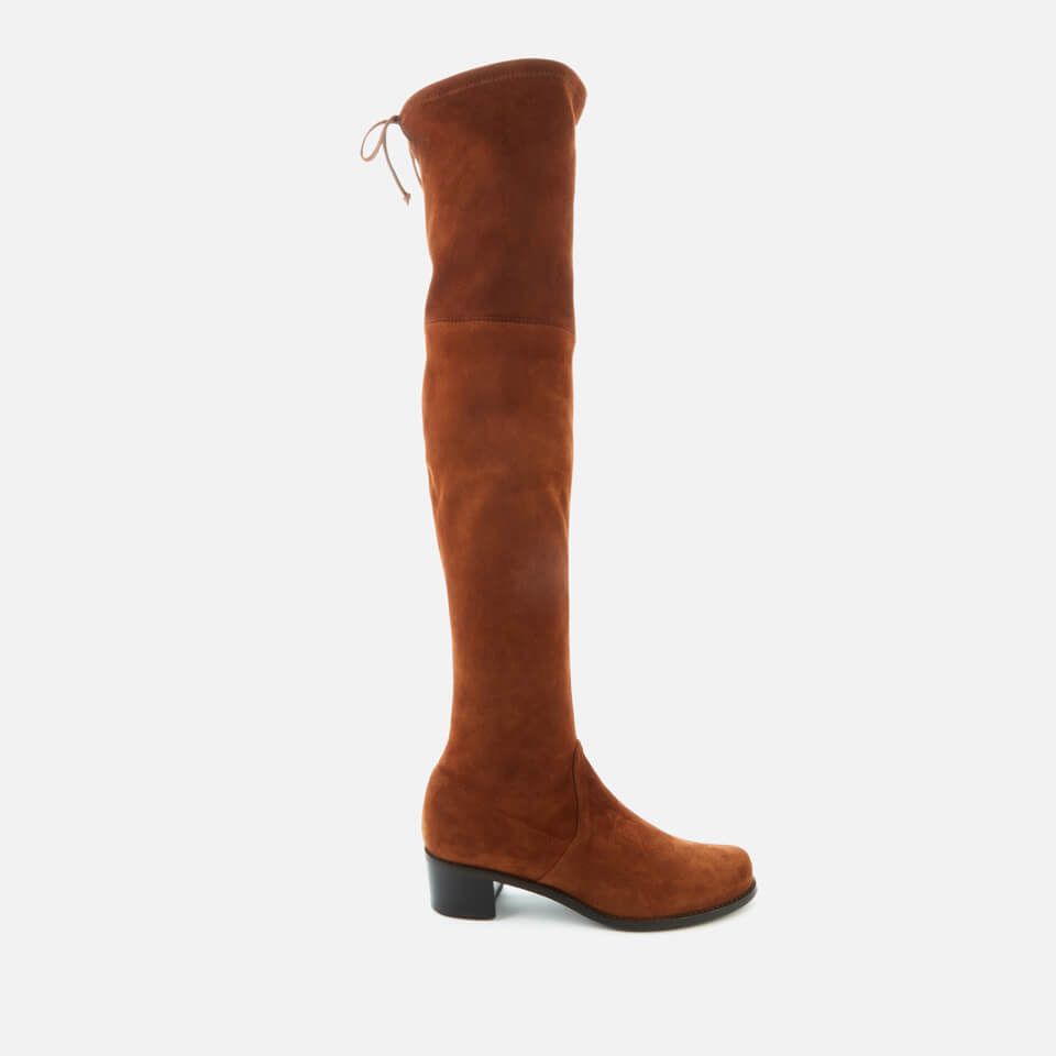 Stuart Weitzman Women's Midland Suede Over The Knee Heeled Boots - Coffee | Coggles (Global)