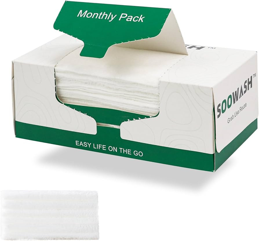 Microfiber Negative ions Face Towels XL - Reusable or disposable Face Towels, Ultra Soft Dry Wipe... | Amazon (US)