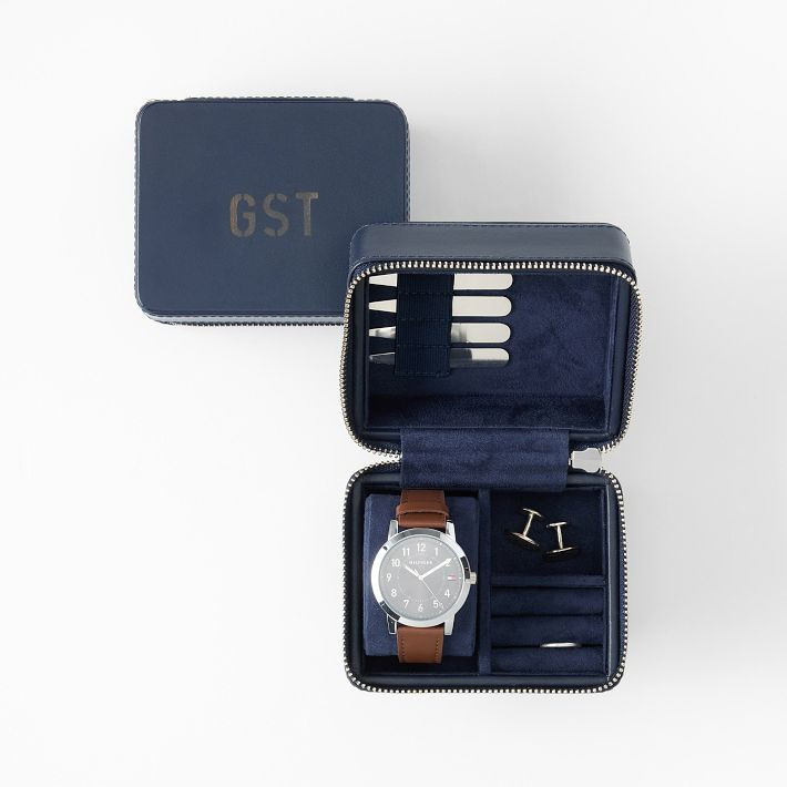 Leather Watch and Accessory Travel Case | Mark and Graham