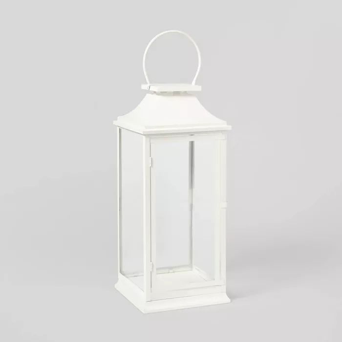 24in Decorative Metal Lantern White - Wondershop&#8482; | Target