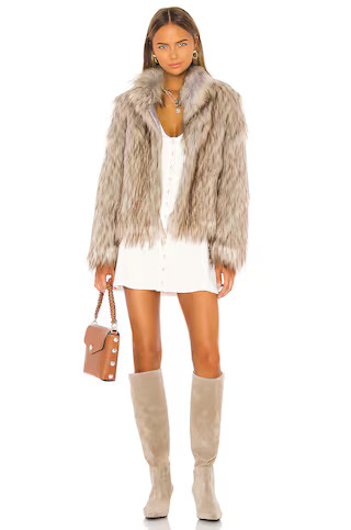 Unreal Fur Faux Fur Jacket in Natural from Revolve.com | Revolve Clothing (Global)