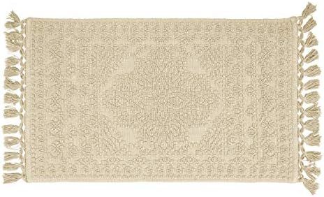 French Connection Bath Rug, 17"x24", Taupe Grey | Amazon (US)
