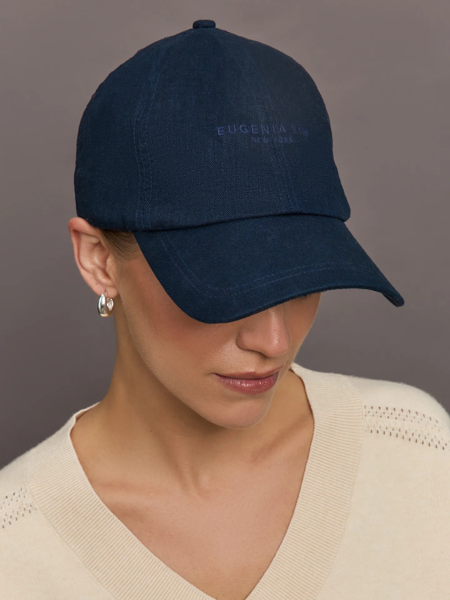 Eugenia Kim Lo Baseball Cap - Navy - Size OS | Carbon38
