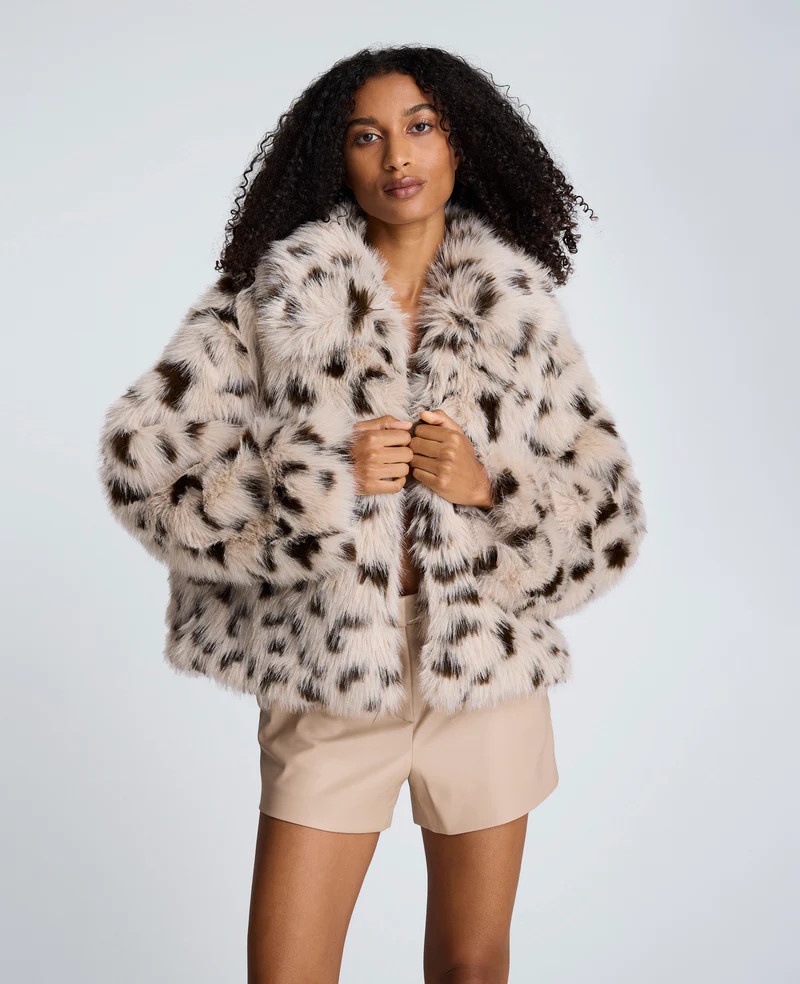 Faux Fur Cropped Coat | Kenneth Cole