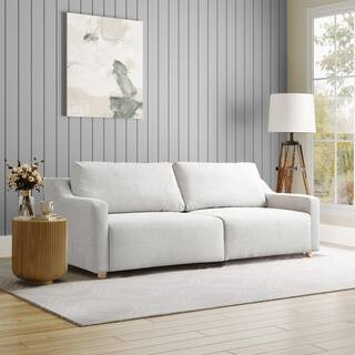 Serta Grant 90.2 in. Cream Polyester Queen Size Sofa Bed 113A009CRM - The Home Depot | The Home Depot