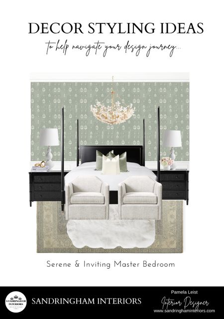 Serene & Inviting Master Bedroom Home Decor Ideas
Bedroom Styling
Bed frame
Nightstands
Rattan 
Sheepskin rug
Area rugs
Table lamps
Chandeliers

#LTKhome #LTKstyletip #LTKFind