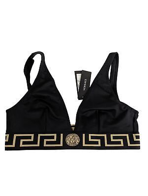 VERSACE Black Bikini Tops Bralette Baroque Print Classic Size L NEW RRP 155  | eBay | eBay UK